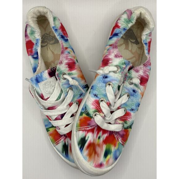 Roxy Bayshore III Slip-On Sneaker, Women's Size 7.5 - Multi Watercolor - Picture 3 of 10
